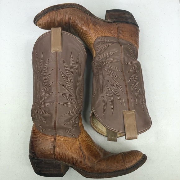 Jose Sanchez Lizard Leather Cowboy Western Boots main image 4